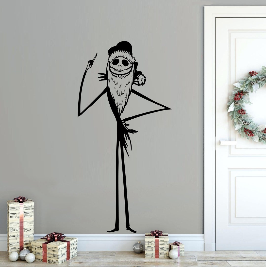Santa Hat Jack Skellington Nightmare Before Christmas Custom Stencil FREE  SHIPPING
