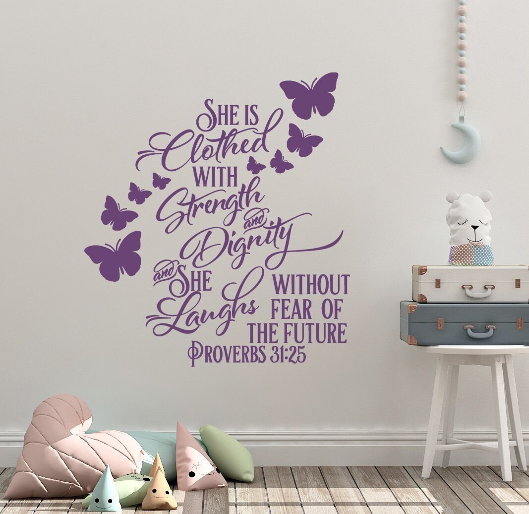 Proverbs 31:25 She is Clothed With Strength and Dignity She - Etsy