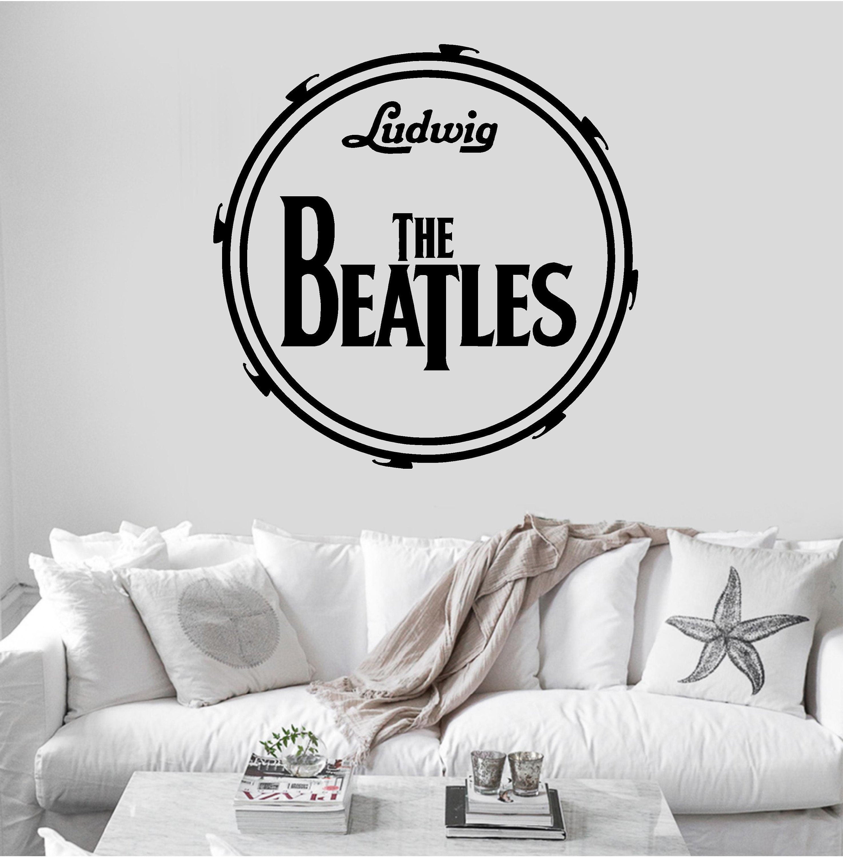 The Beatles Ludwig Drum Music Band Wall Decal Sticker Mural Etsy