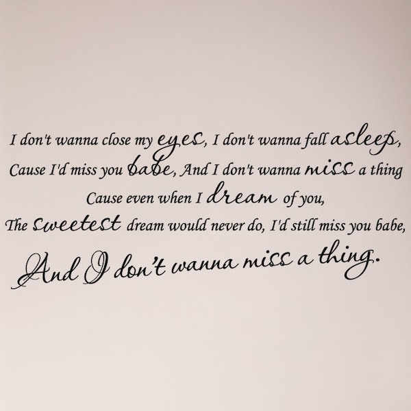 Aerosmith Lyrics Etsy