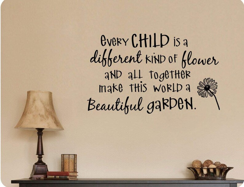 38x24 Every Child Is a Different Kind Of Flower Etsy