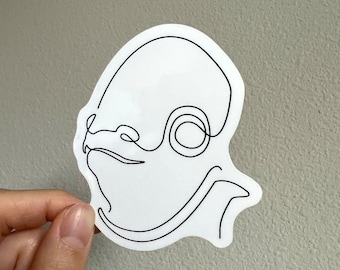Admiral Ackbar Star Wars Sticker | Star Wars Sticker Decal | Starwar Macbook Sticker | Its a Trap Star War | Star Wars Wedding Favors