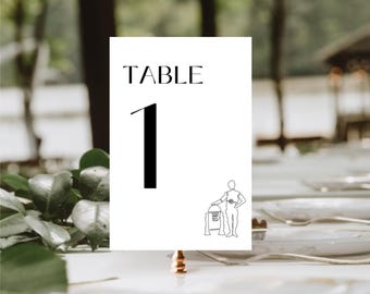 Digital Download Star Wars Wedding Table Numbers 1-10 | Star Wars Characters Minimalist Modern Reception Signs