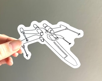 X-Wing Fighter Star Wars Sticker | Waterproof Decal