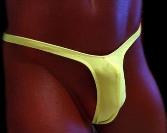 AUGUSTO - Zwemkleding voor heren op maat - Smalle string met lage taille - Aangepaste kleuren, stoffen en maat - Op maat gemaakt