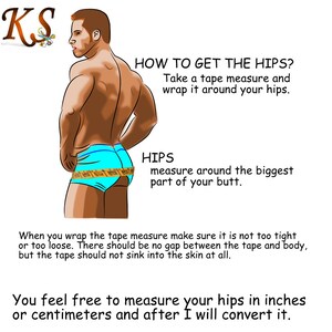 ANDREAS - Men SLIP swimwear, made to measure custom colors, fabrics and size image 7