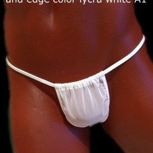 SANGHA - Men Underwear tailor made - Y string adjustable thong - Custom colors, fabrics and size - Made to measure