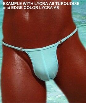Mens Thong Maker Swimwear and Underwear, LARGE Edges. Build Your Own Thong.  Custom Style, Colors, Fabrics and Size. Made to Measure 