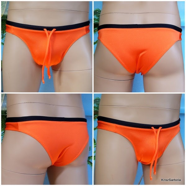 FABURO CORD - Maßgeschneiderter Herren-String-Bikini mit Kordel vorne. Wunschfarben, Stoffe und Größe. Auf Bestellung