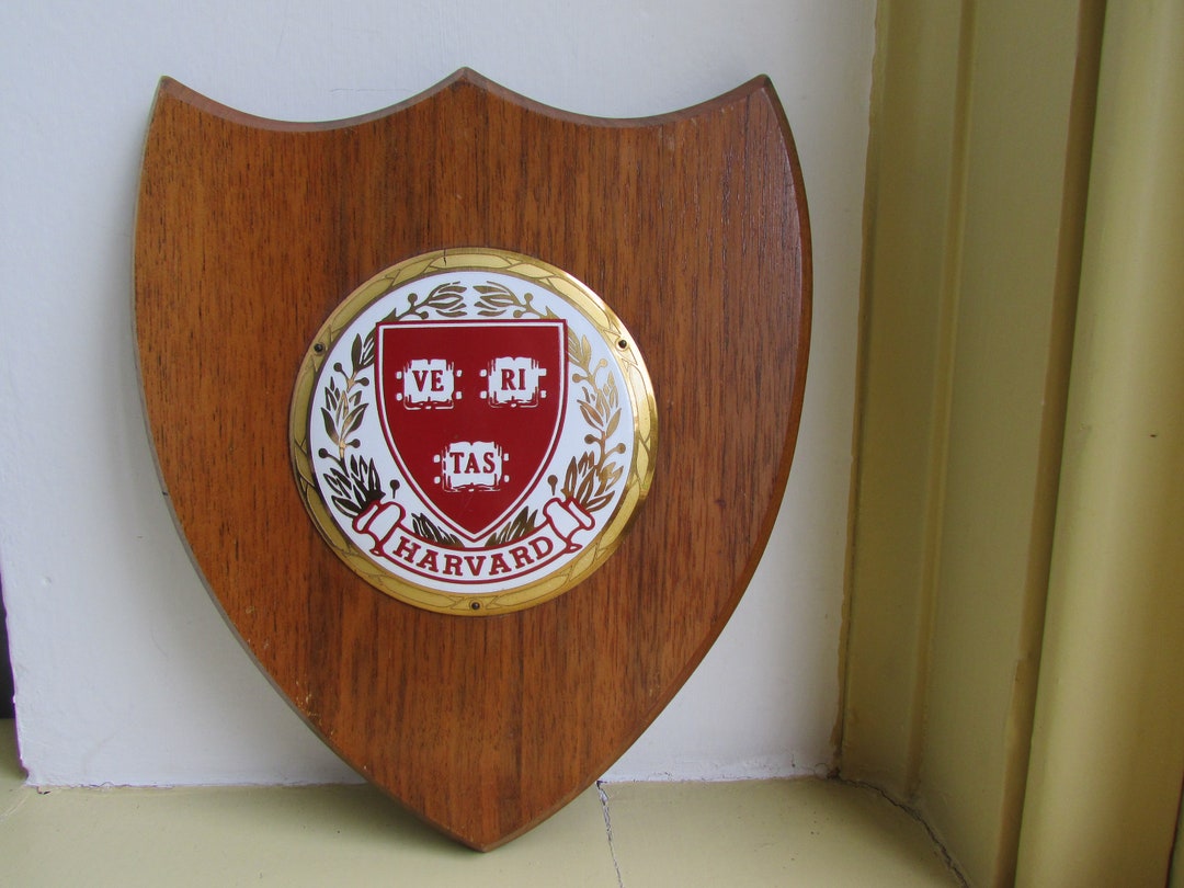 HARVARD University Wall Plaque / Vintage / Hanging Sign / Etsy