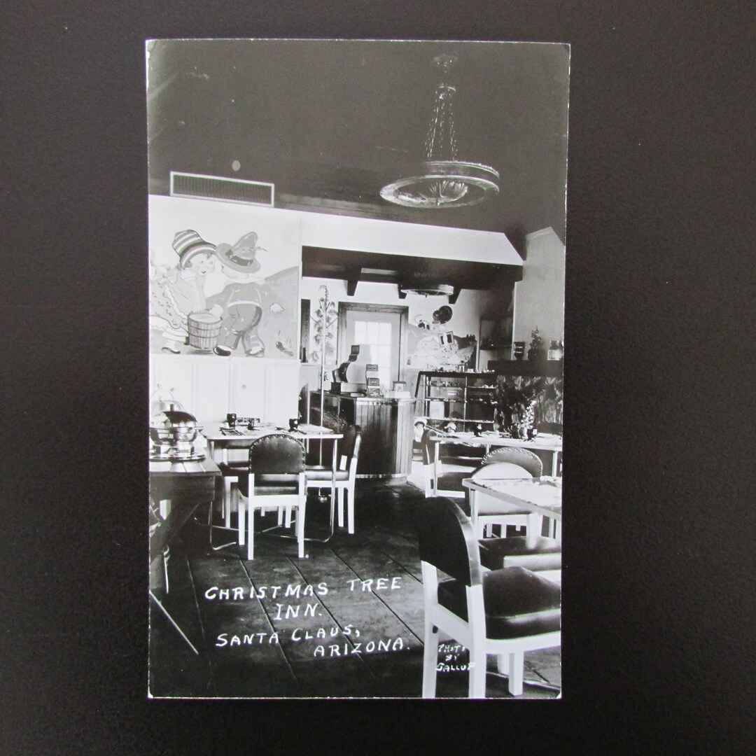 Christmas Tree Inn, Santa Claus, AZ Vintage Postcard Kingman Arizona