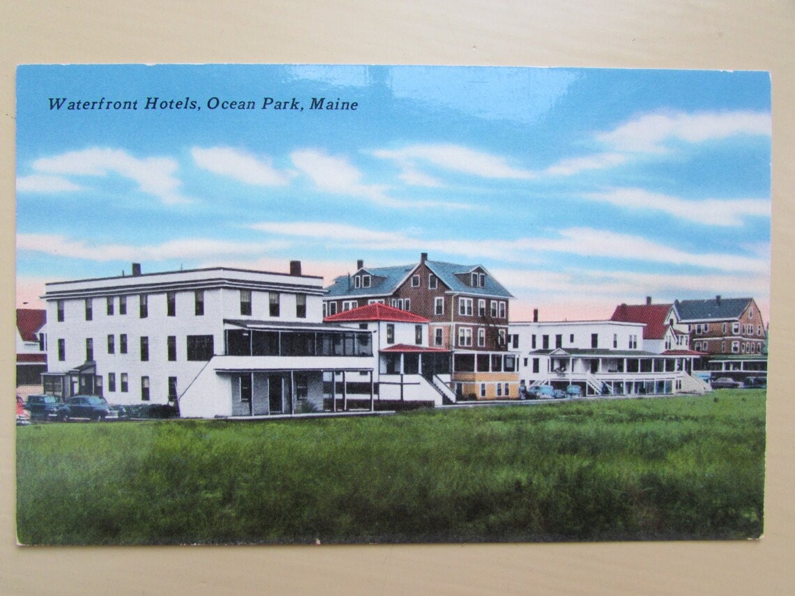 Ocean Park Maine Vintage Postcard ME Kennebunkport Old Etsy