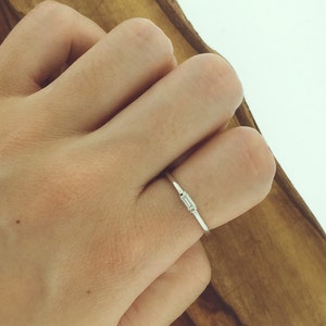 925 Sterling Silver CZ Baguette Ring image 5