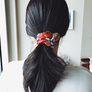 Silk Scarf Scrunchie