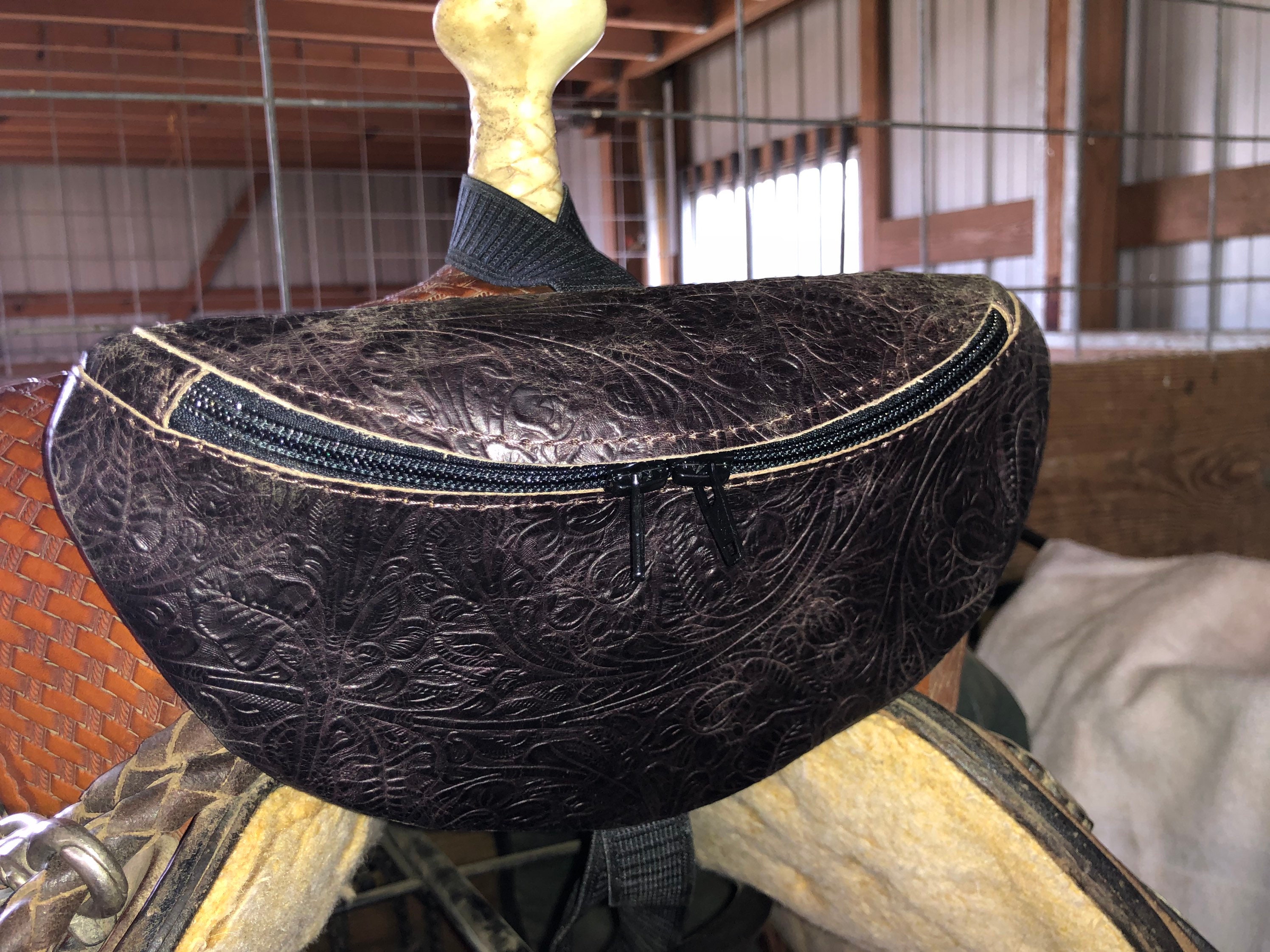 Leather Saddle Horn Bag Pouch Sack Horseback Riding Phone Etsy UK