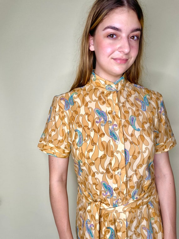 1970s Paisley Blouse