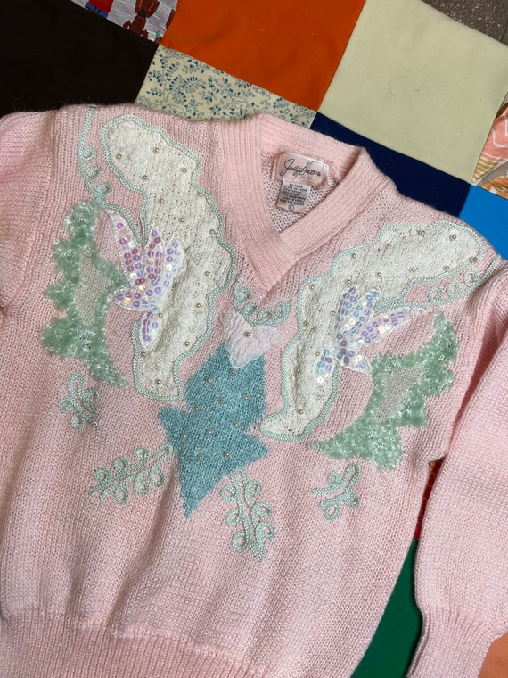 1980s Pink Sweater - image 7