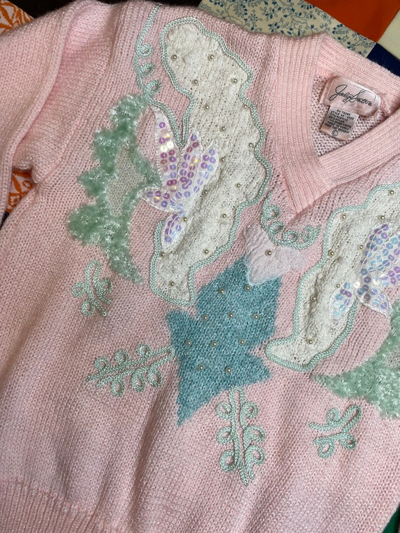 1980s Pink Sweater - image 8