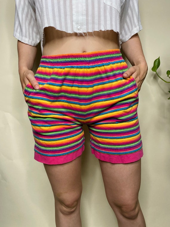 90s striped shorts discount
