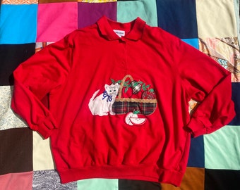 1990s Cat Sweatshirt