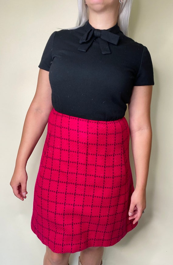 1960s Plaid Dress