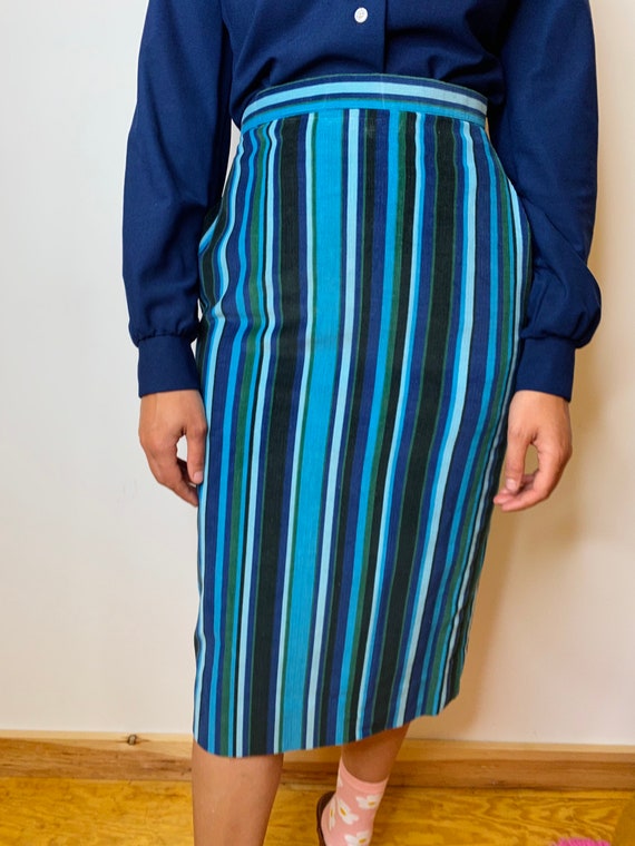 1960s Striped Skirt - image 9