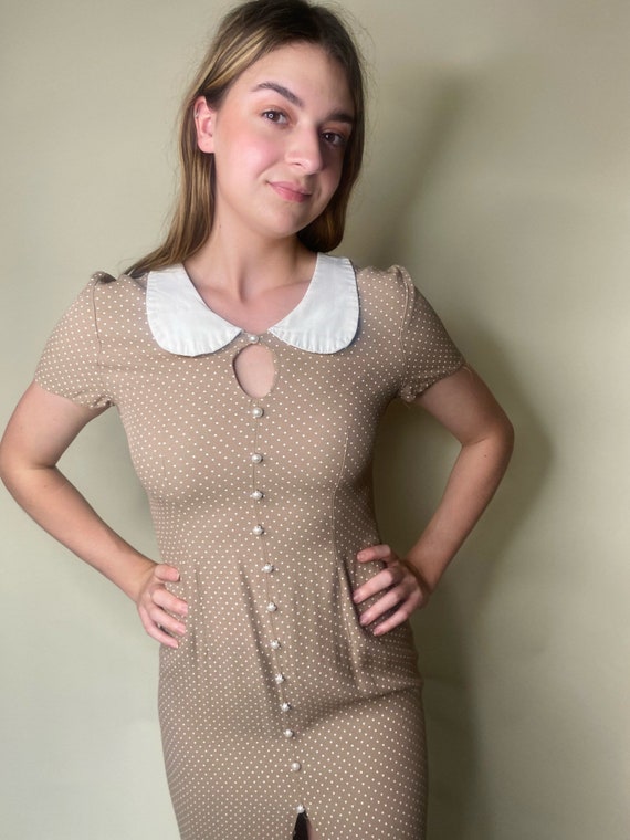 1990s Polka Dot Dress - image 8