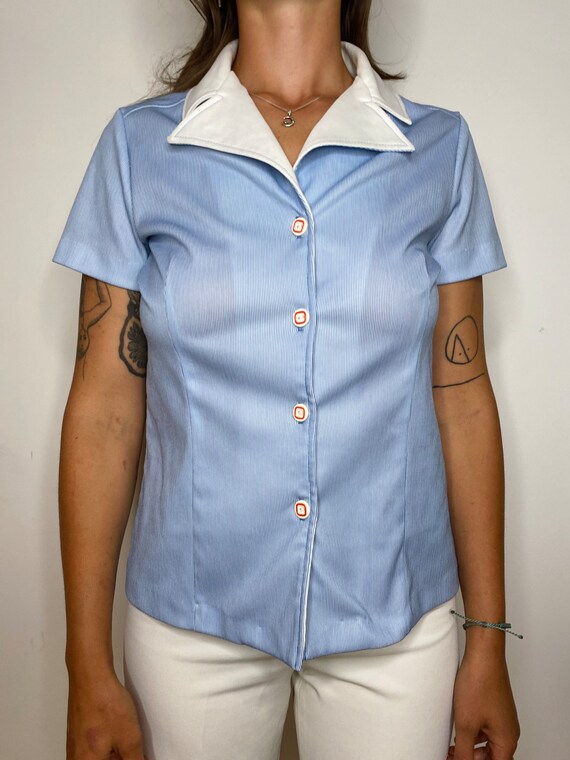 1970s Sailor Blouse - image 3