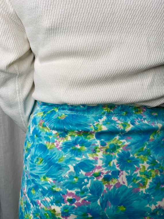 1960s Floral Skirt - image 5