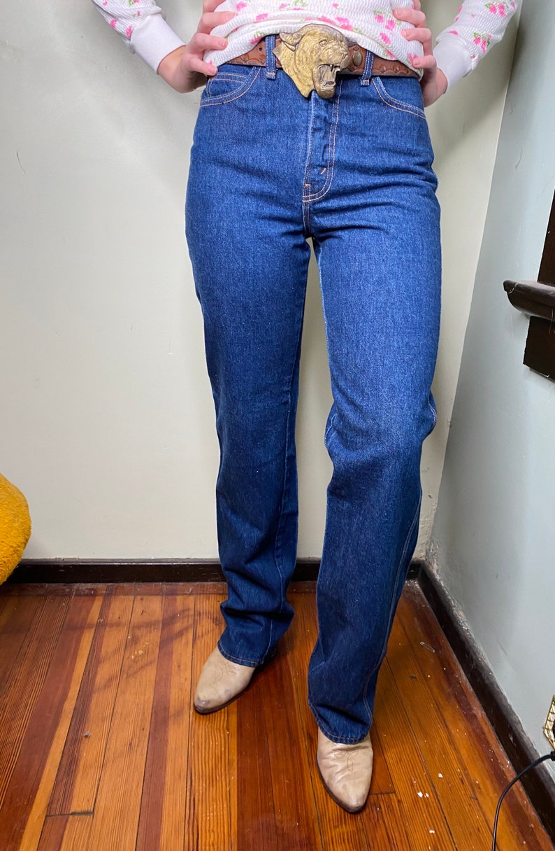 Vintage 1970s Denim Pants image 5