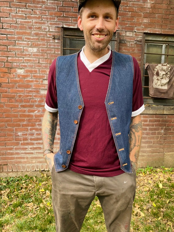 1970s Denim Vest - image 3