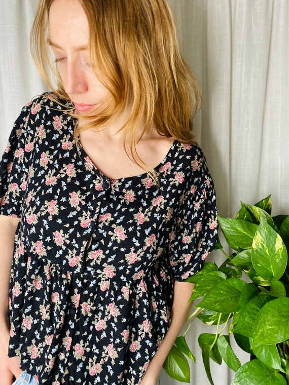 1990s floral blouse - image 8