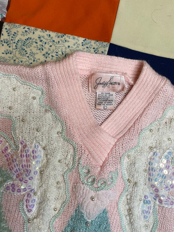 1980s Pink Sweater - image 6