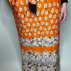 1970s Quilted Maxi Dress image 6