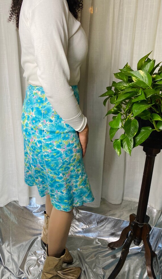 1960s Floral Skirt - image 4