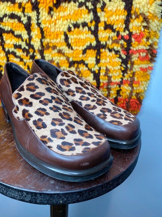 90s Leopard Loafers - image 5