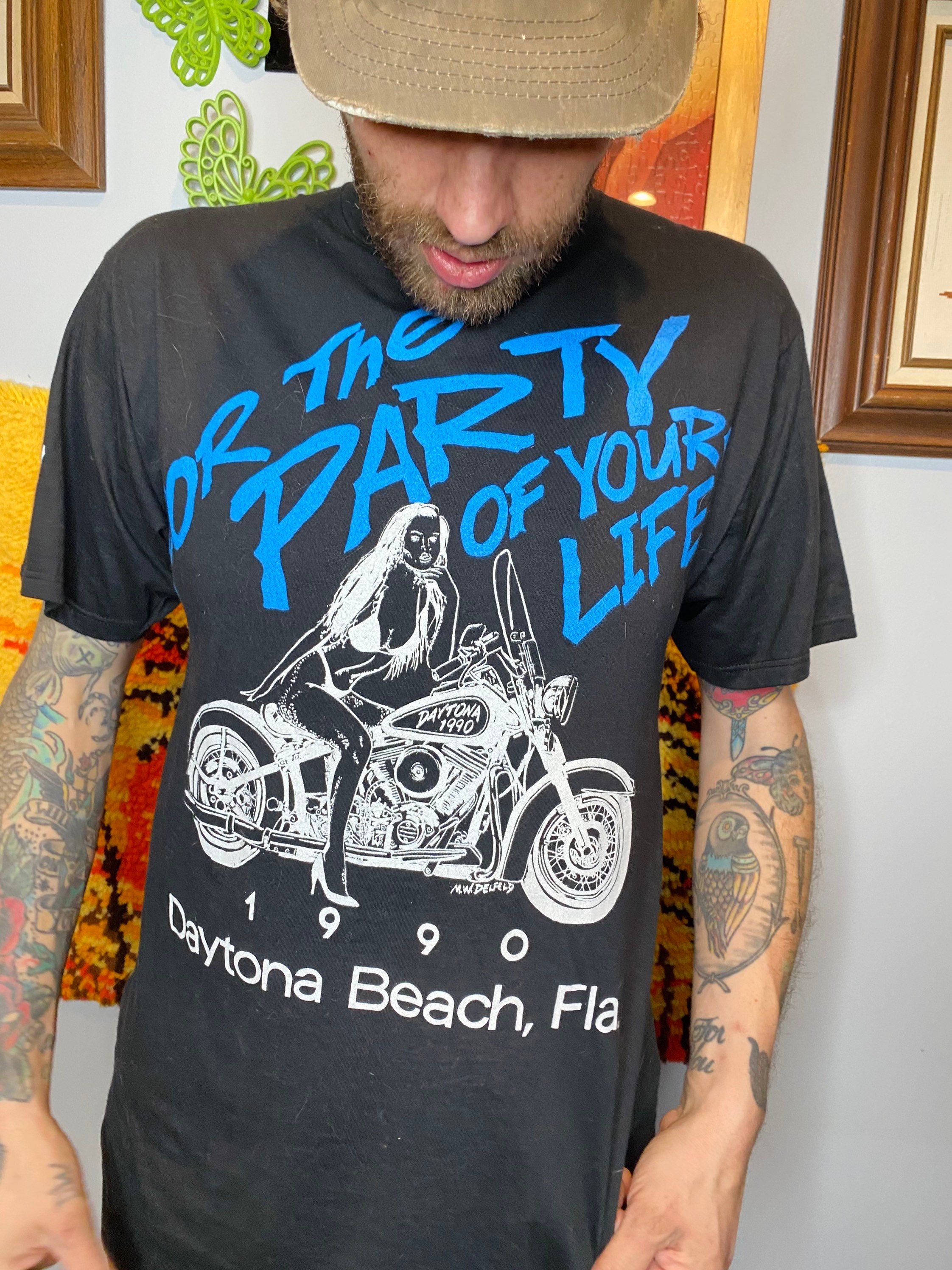 Vintage 1990s Bike Week T-shirt - Etsy