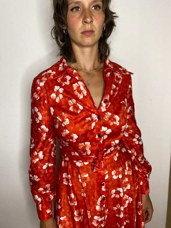 1970s Floral Dress - image 8