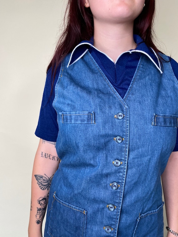 1970s Landlubber Denim Vest