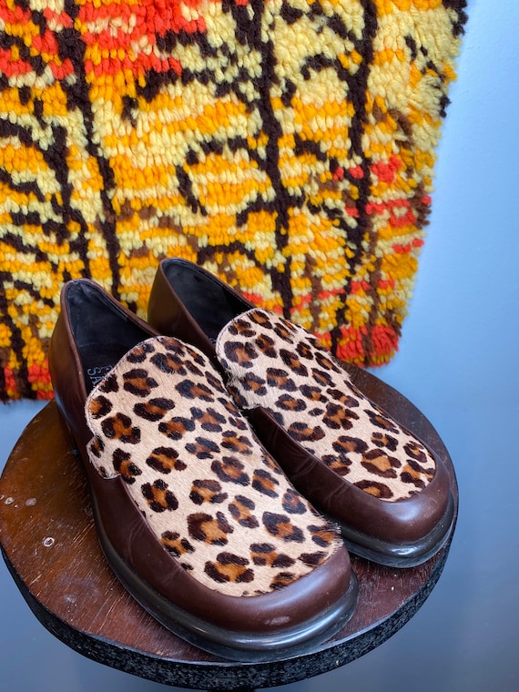 90s Leopard Loafers - image 2