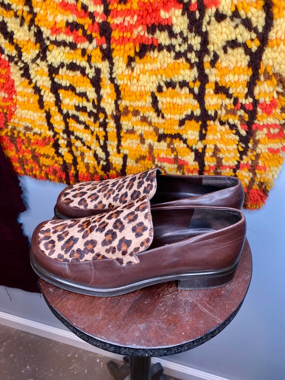 90s Leopard Loafers - image 8