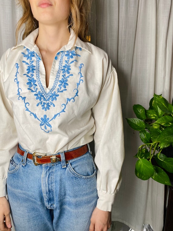 70s peasant blouse