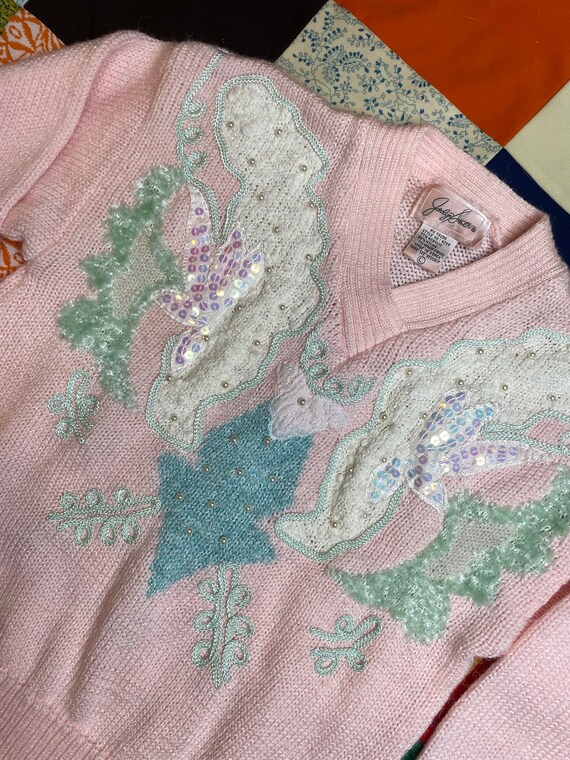 1980s Pink Sweater - image 3