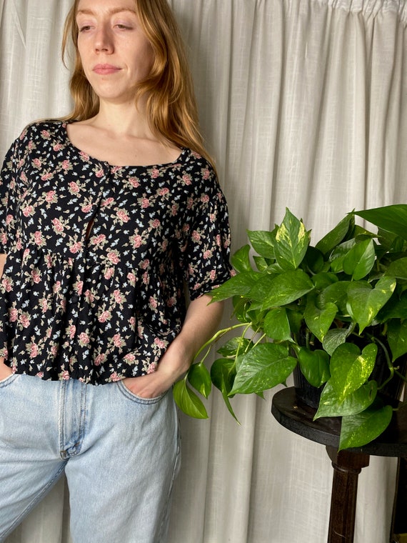 1990s floral blouse - image 3