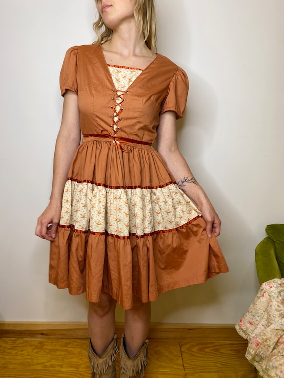 1970s Prairie Dress - image 2