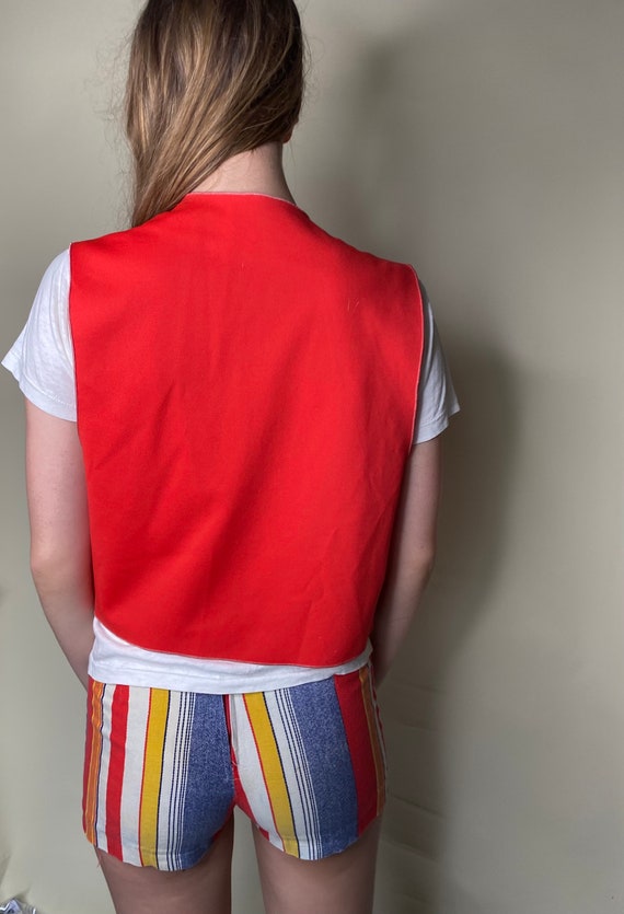 1970s Embroidered Vest - image 3