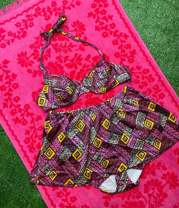 1960s Psychedelic Bikini - image 1