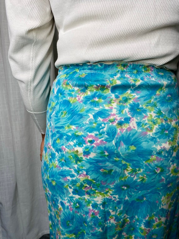 1960s Floral Skirt - image 3