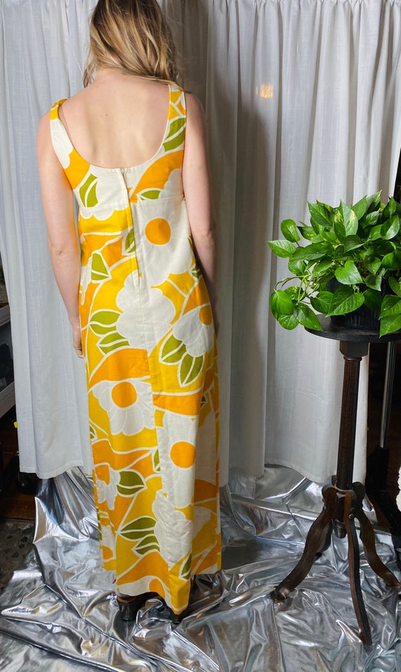 1960s Floral Maxi - image 5