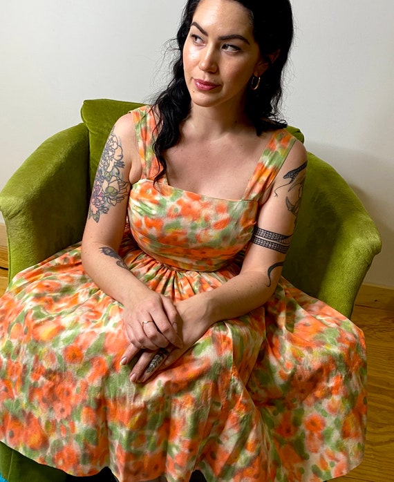 1950s Rainbow Sorbet Dress